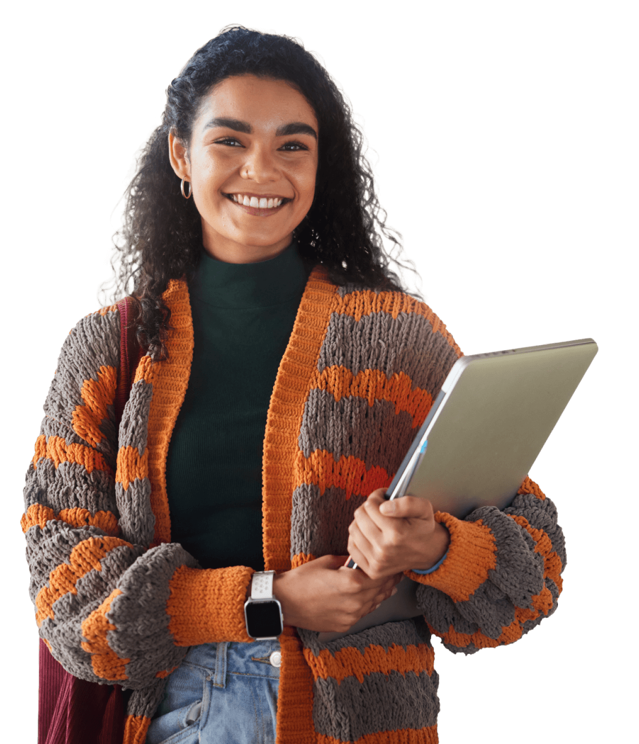 Student with laptop