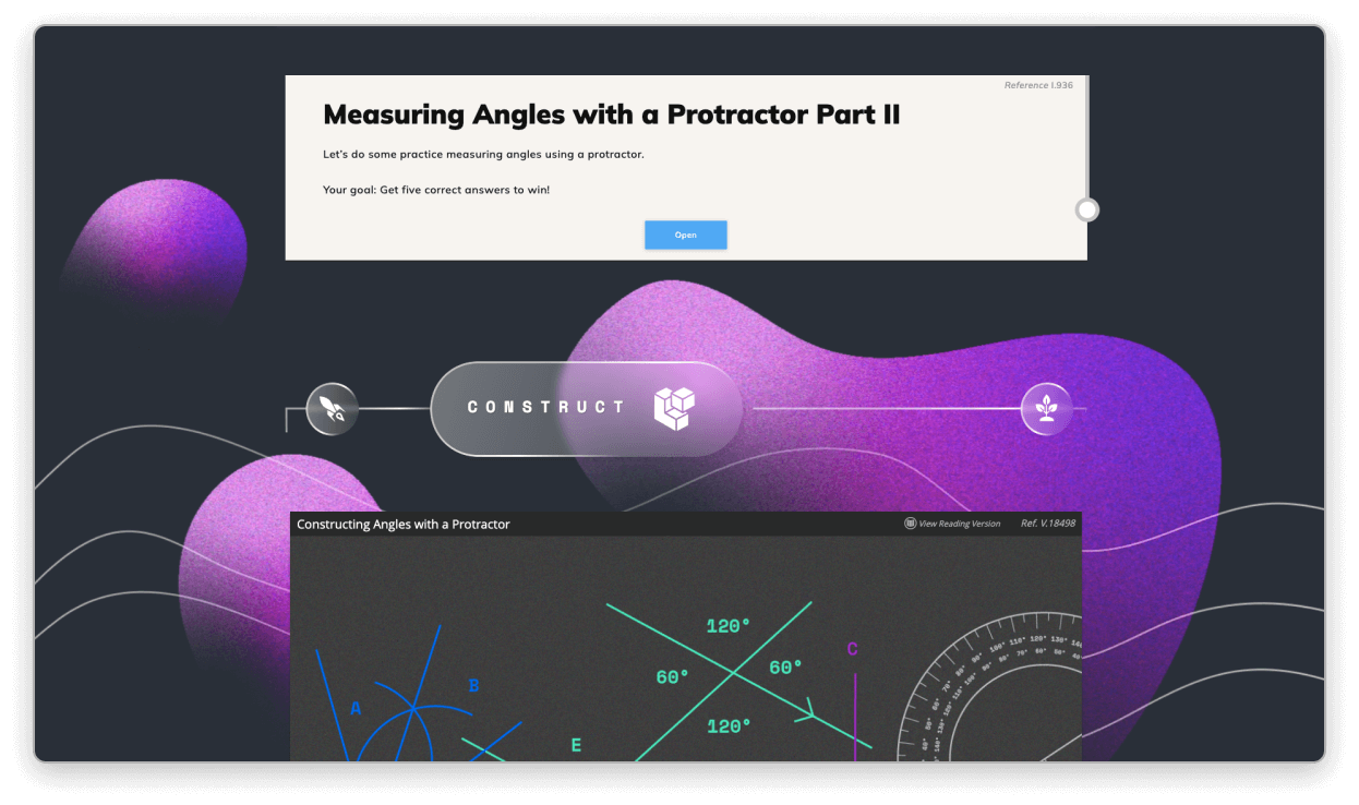 Measuring angles with a protractor part II