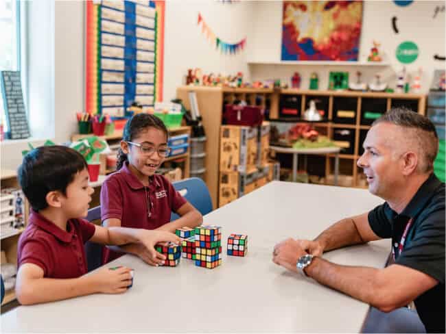 Students at an ASU Prep school