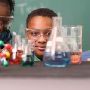 Students learning science